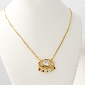 Safeguarded Crystal Gold Necklace